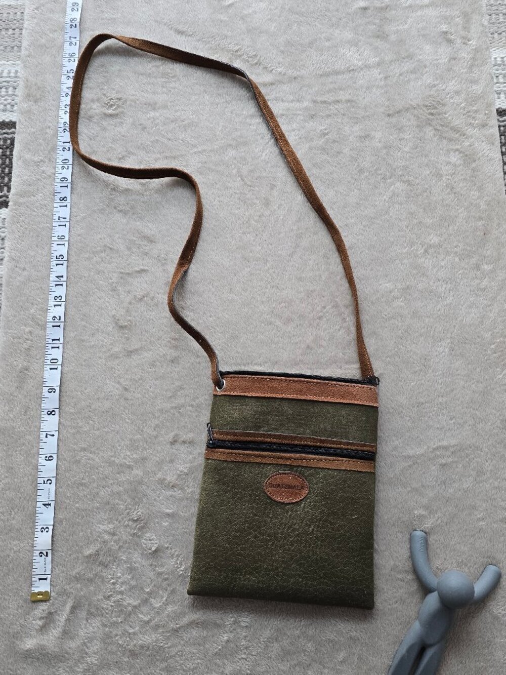 Cross body bag with suede accent. New without tags